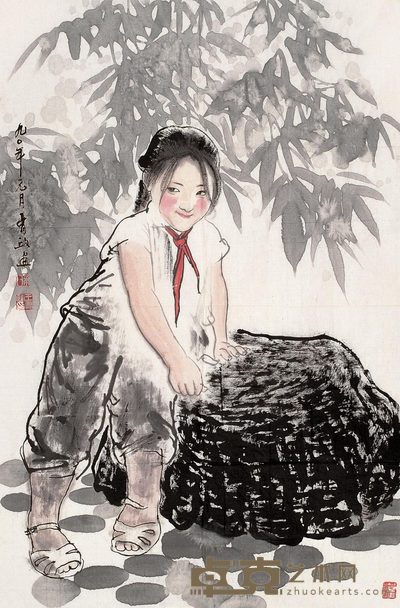王有政 红领巾 片 76×50cm