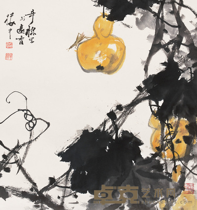 张辛稼 葫芦图 镜心 48×44cm