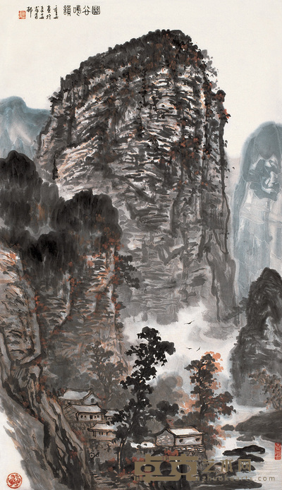 苗重安 幽谷鸣韵 片 120×68cm
