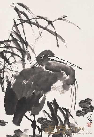 郭志光 芦苇荡 轴 77×53cm