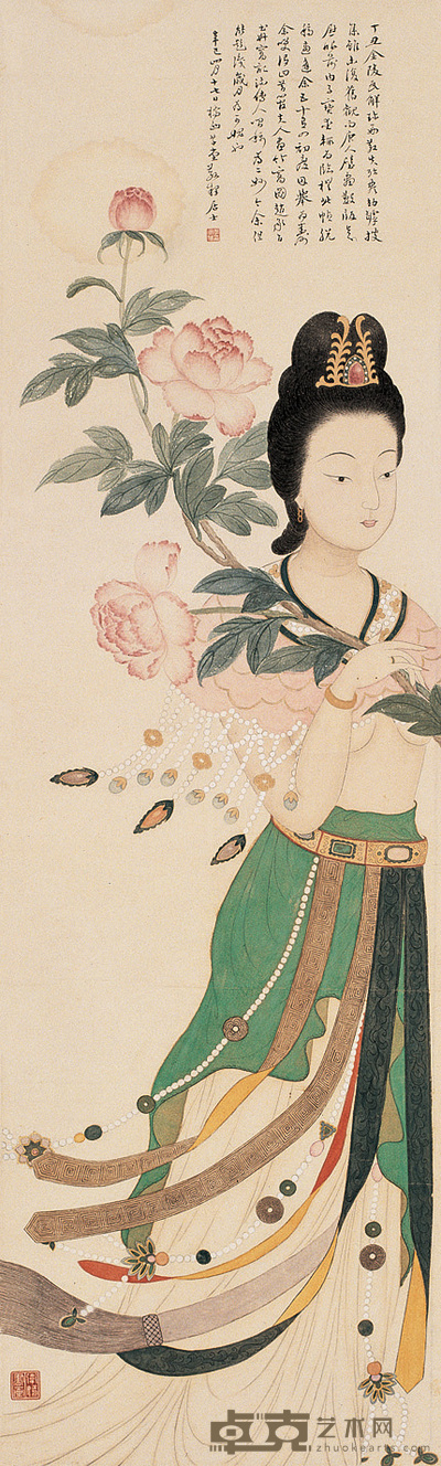 林卫嫣 唐人仕女图 轴 