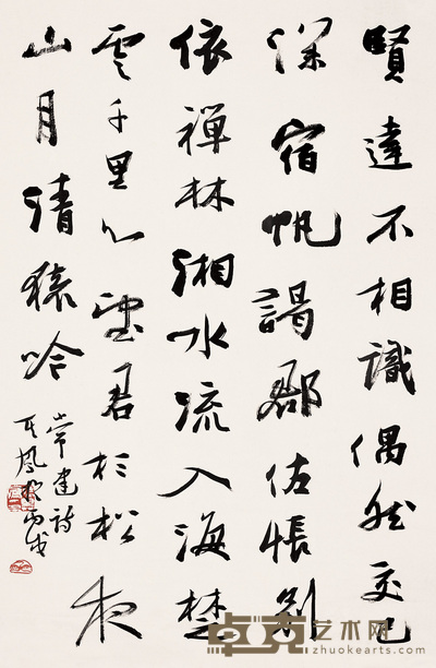 张其凤 2006年作 书法 镜心 69×45cm