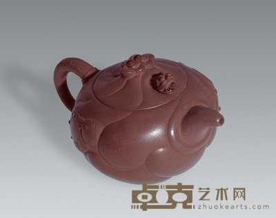 清 黄玉麟鱼化龙壶 11×19.5cm