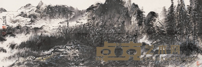 常朝晖 2006年作 群峰 镜心 34×100cm