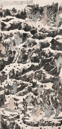 明瓒 2005年作 高山深处 镜心