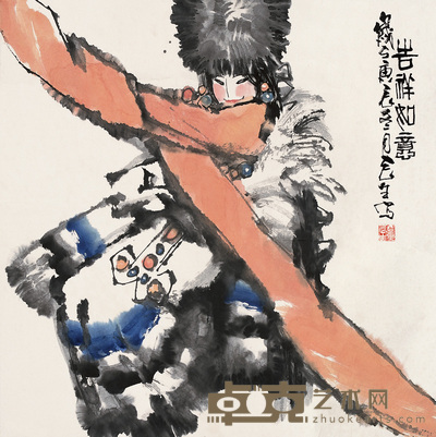 董辰生 2000年作 吉祥如意 镜心 68×68cm
