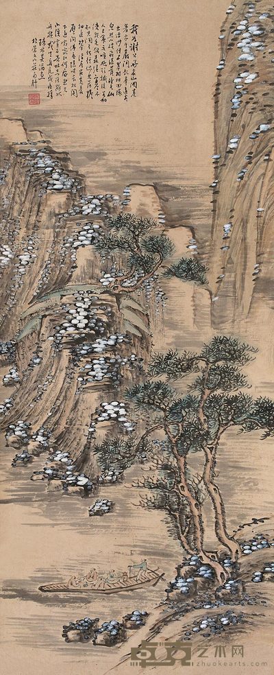 吴滔 郊游 轴 127×52cm