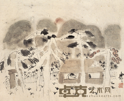 徐乐乐 幽居图 轴 35×42cm
