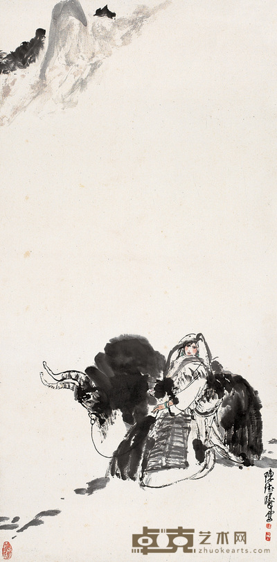 陈德曦 高原雪 轴 136×68cm