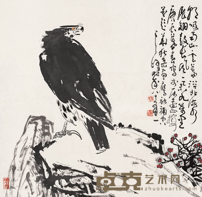 孙其峰 鹰 镜心 68×68cm