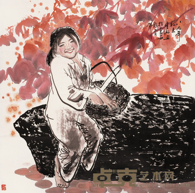 王有政 山花烂漫图 片 74×74cm