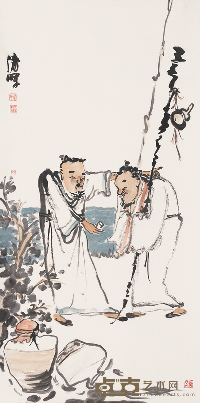 王晓辉 乐 镜心 136×69cm
