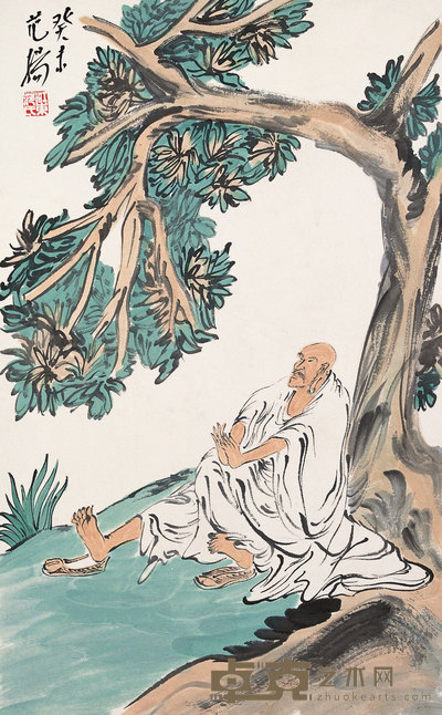 范扬 2003年作 罗汉图 镜心 45×33cm