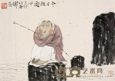 徐乐乐 今日无鱼乎 镜心 29×41cm