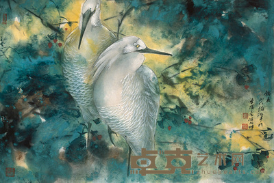 赵治平 锦春 镜心 43×64cm