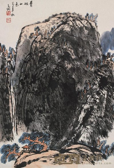 孙克纲 青城山色 立轴 68×45cm