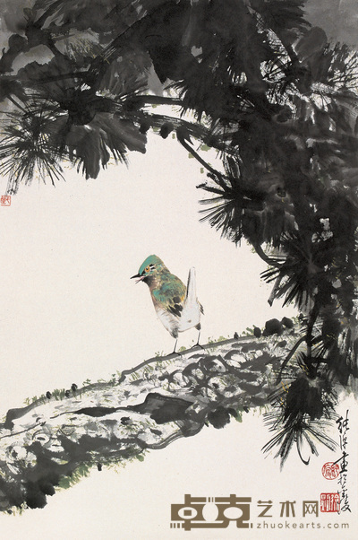 徐纯原 花鸟 立轴 68×45cm
