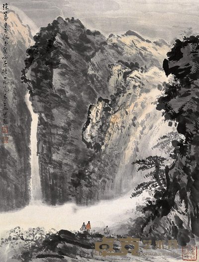 魏紫熙 山水 立轴 55×42cm