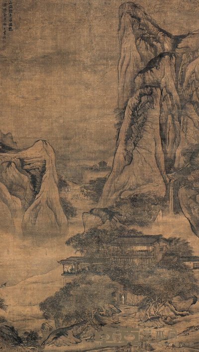 袁江 山雨欲来风满楼 立轴 173×97cm