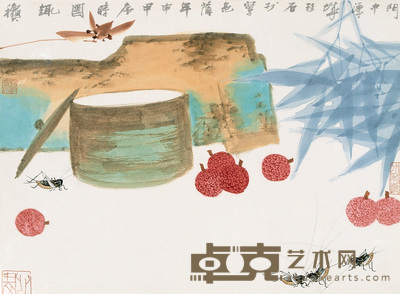 薛亮 秋趣图 镜心 30×40cm
