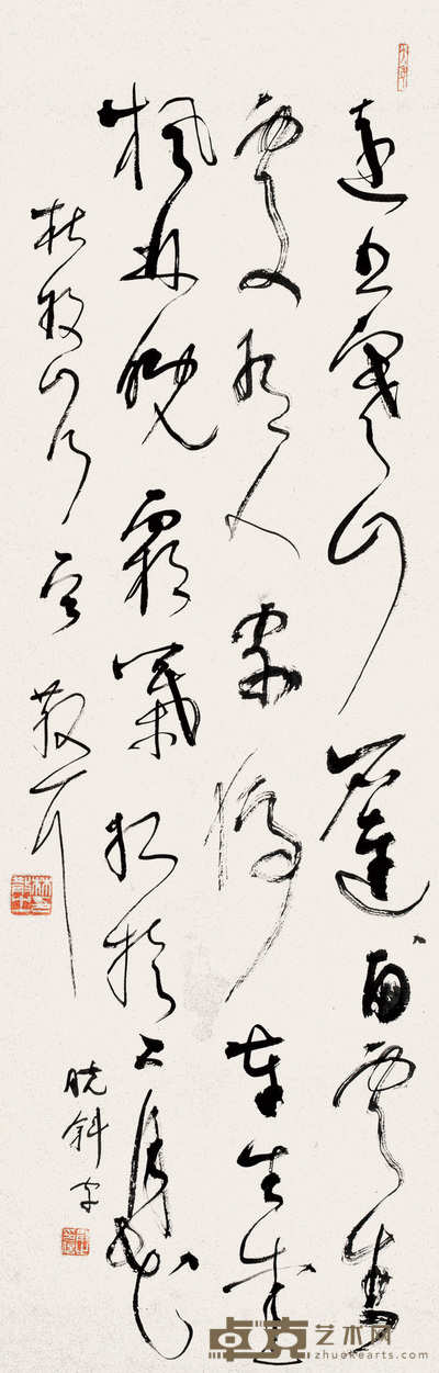 林散之 书法 立轴 110×33cm