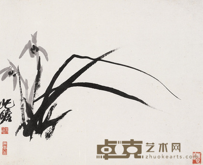 朱屺瞻 兰花 镜心 39×47cm
