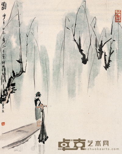 亚明 春 立轴 48×39cm