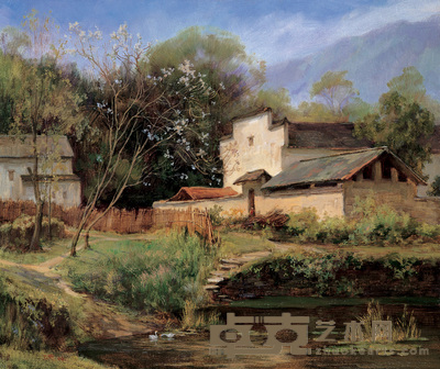 王忻 2006年作 阳春三月 50×60cm