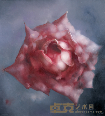 罗发辉 2004年作 红玫瑰 100×110cm