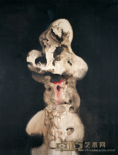 周春芽 2000年作 太湖石系列 200×150cm