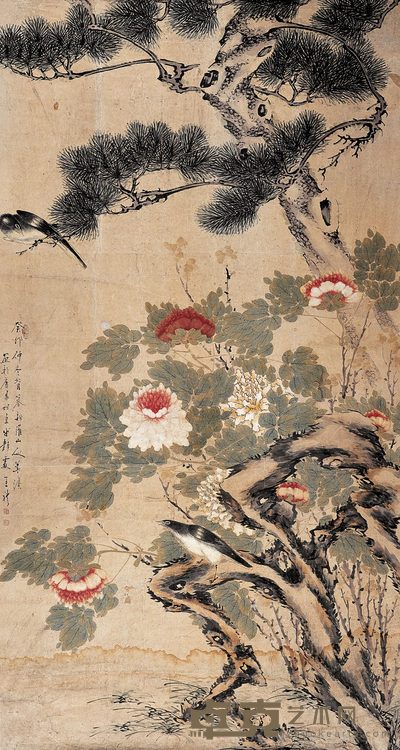王礼 富贵长青 镜心 162×85cm