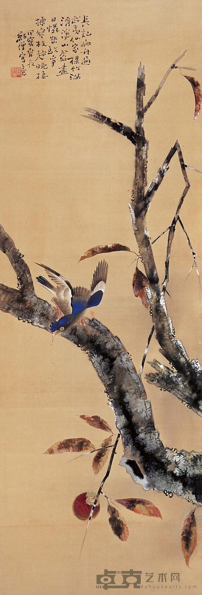 高剑僧 事事有情 立轴 122×41cm