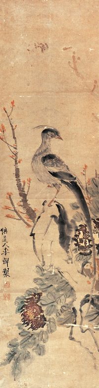 李鱓（款） 花鸟 镜心