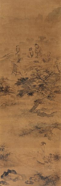 佚名 剡溪逸兴 立轴