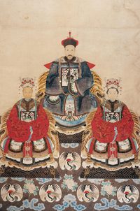 佚名 一品当朝俏像画 立轴