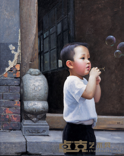 鲍震 1994年作 泡 100×80cm