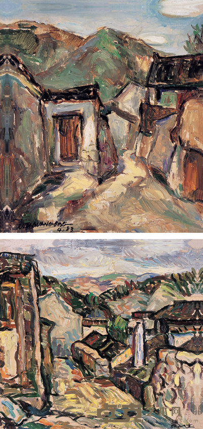 魏光庆 1983/1984年作  风景（两件） 31×33cm；33×28.5cm