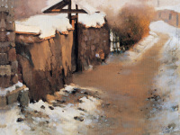 谷钢 1985年作 雪景