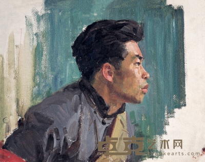 郑洪流 二十世纪六十年代作 起义者 28×36cm