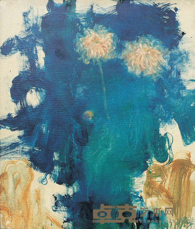 周春芽 1997年作 菊花 45×53cm
