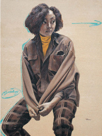 喻红 1989年作 米色的肖像