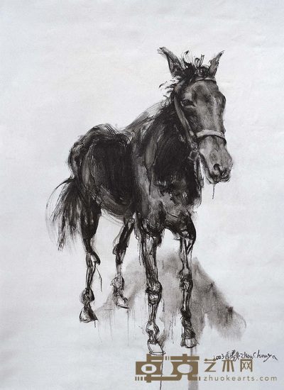 周春芽 2003年作 马 150×120cm