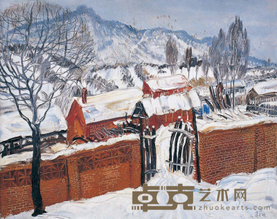 赵开坤 2004年作 雪景 24×20cm