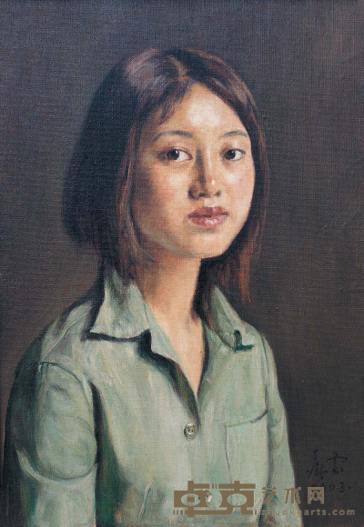 杨飞云 2003年作 女学生 55×38cm