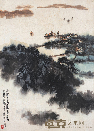 宋文治 山水 镜心 43×31cm
