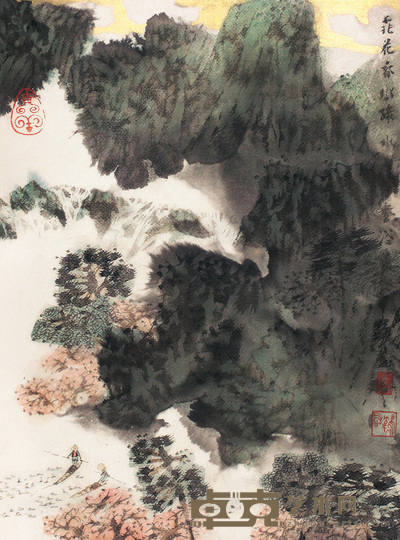 卓鹤君 山水 镜心 45×34cm