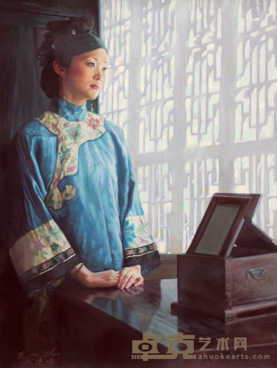 陈逸鸣 闺房 85×66cm