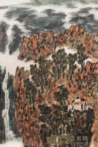 陈向迅 山水 镜心 69×46cm