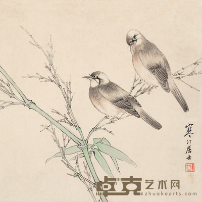 江寒汀 花鸟 册页 30×29.5cm