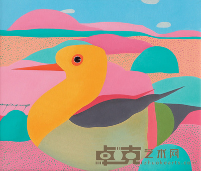 王向明 鸟 60×50cm